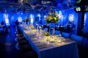 bryllups dekoration blå