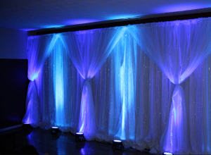 bryllups uplight blå